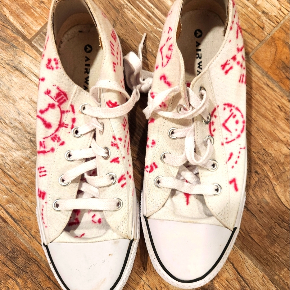 Airwalk Canvas Sneakers with Red Accents